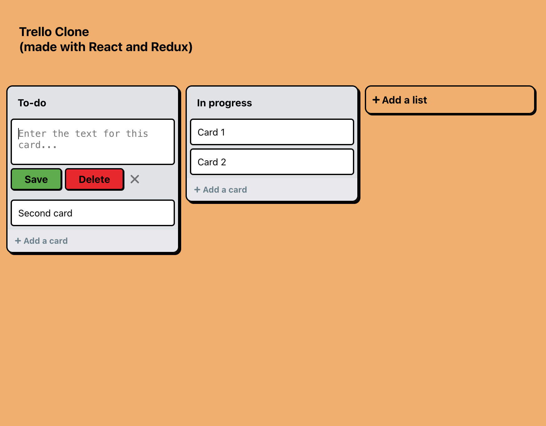 Simple Trello